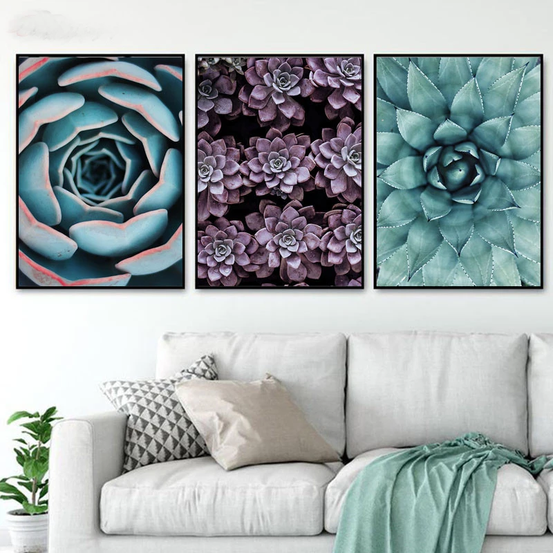 Modern-Wall-Art-Succulent-Photography-Print-Tropical-Green-Plant-Canvas-Painting-Poster-Picture-Living-Room-Home