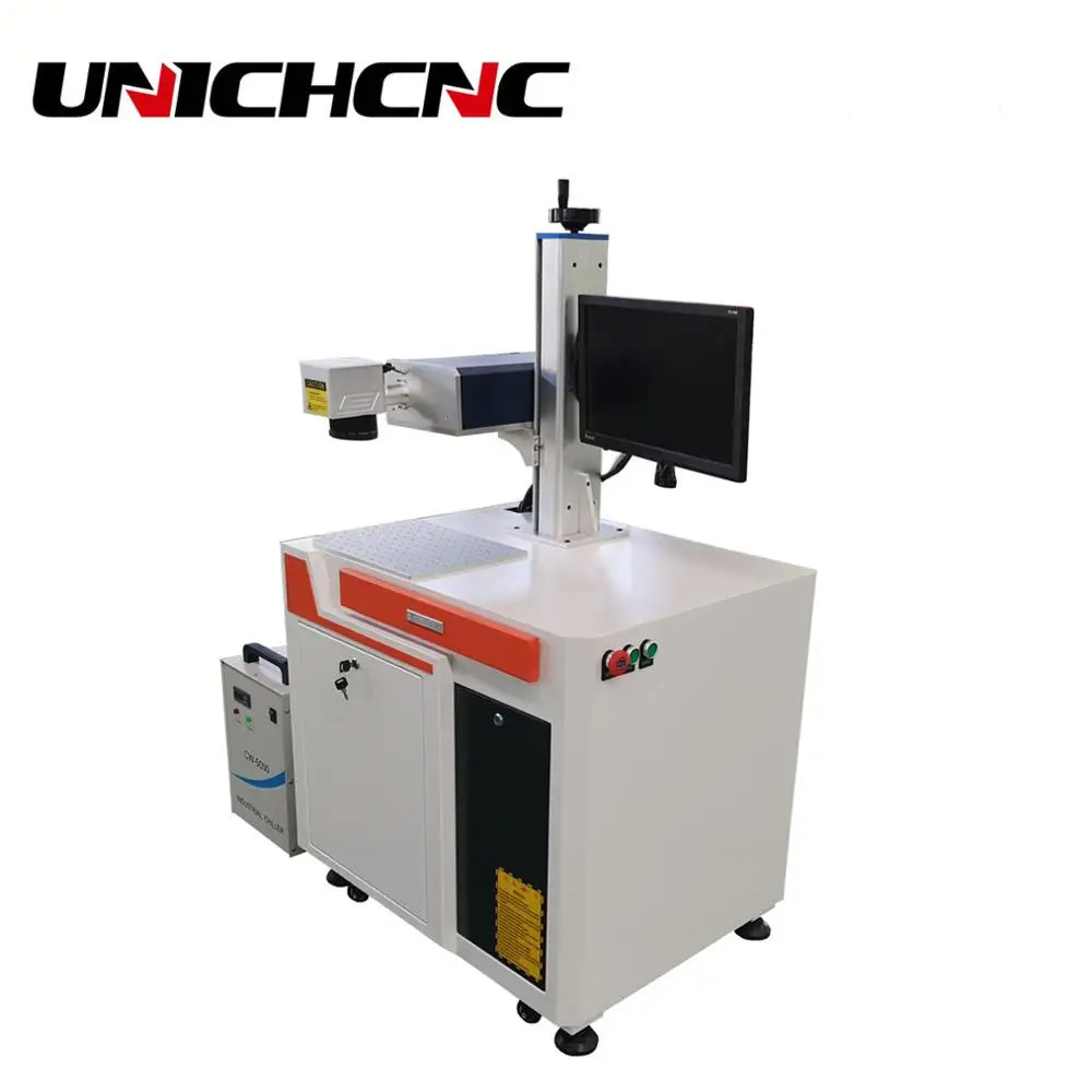 UNICHCNC UV laser marking machine 3w 5w for plastics nonmetals leather