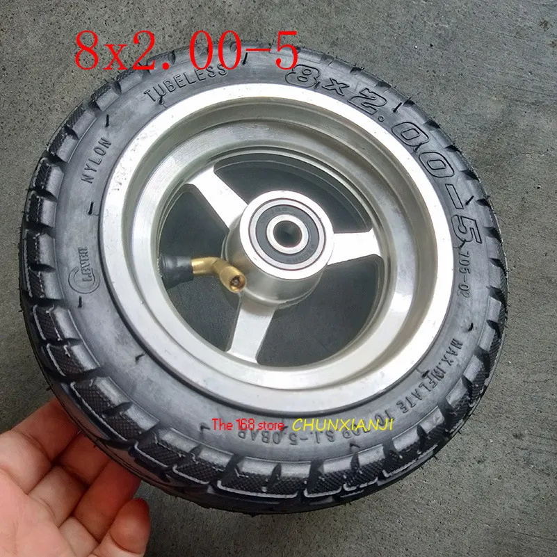 

Lightning shipment 8x2.00-5 Tubeless Tire Wheel Tyre 8*2.00-5 wheel hub Pocket Bike MINI Bike Electric Wheelchair Wheel Motor