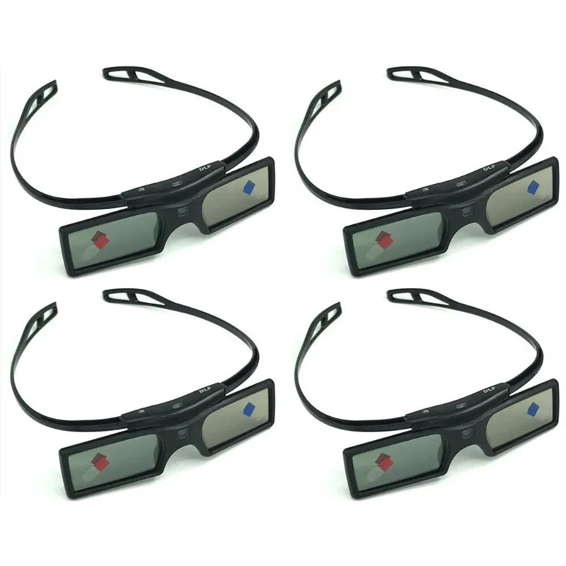 4 шт. 3D очки с активным затвором для проекторов Philips Sharp LG acer BenQ acer Dell Vivitek G15-DLP DLP-LINK DLP Link