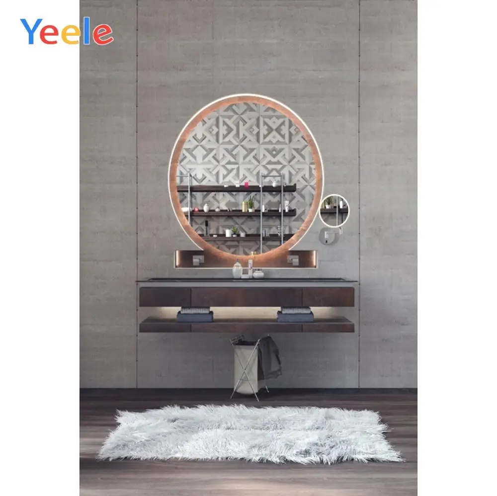 Yeele серый настенный пол туалетный столик с зеркалом ковер фотографии фоны индивидуальные фотографические фоны для фотостудии