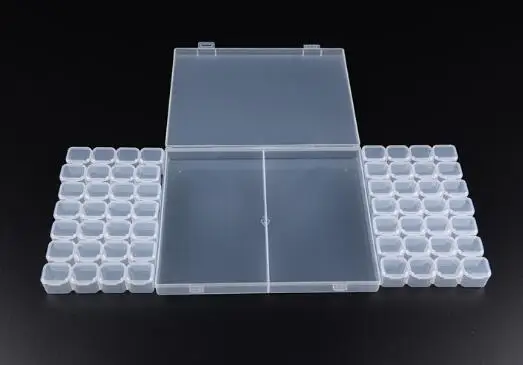 56 сетки 5D DIY Алмазная картина бурильная коробка для ювелирных изделий со стразами с вышивкой из страз ящик-органайзер для хранения Контейнер
