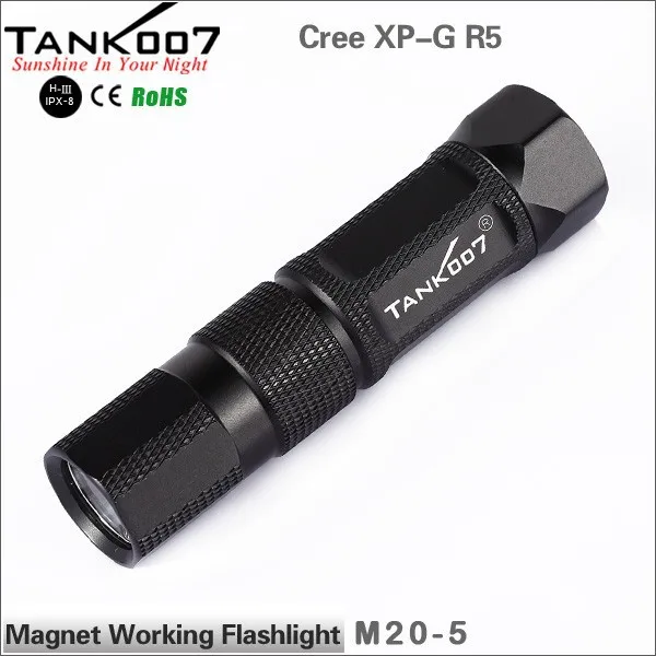 TANK007 M20 CREE R5 190 люмен 5 Режим задний магнит для ремонта автомобиля светодиодный фонарик