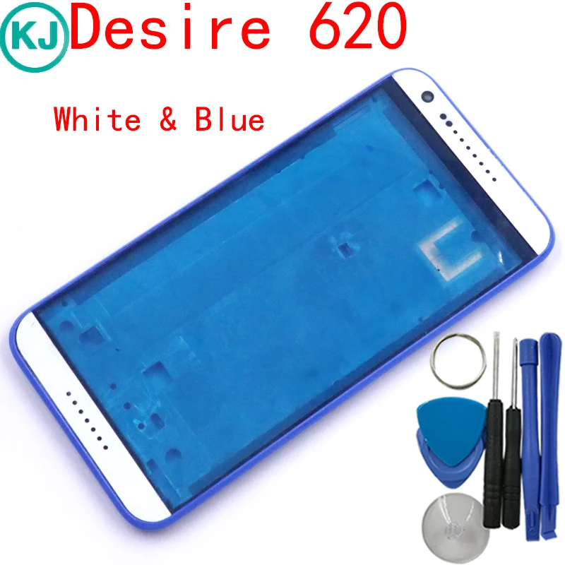 

New Desire 620 LCD Front Frame Housing For HTC Desire 620G 620 Front Outer Middle Bezel Plate With Tools