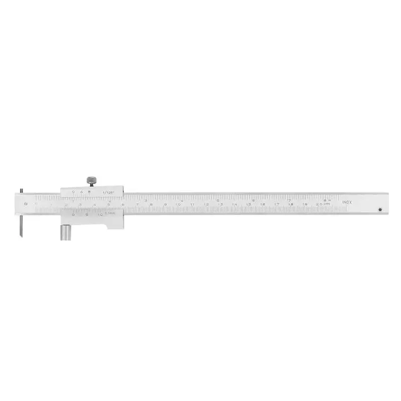 

0-200mm Stainless Steel Vernier Caliper Gauge Micrometer Parallel Line Marking Ruler Scriber Measuring Tool Metal Calipers
