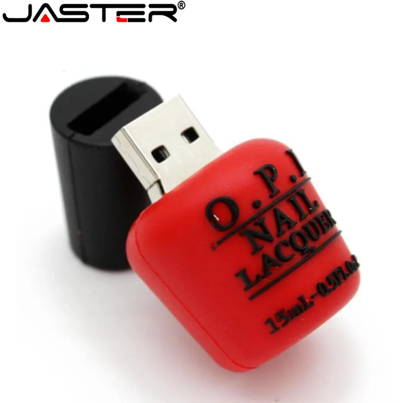 JASTER USB 2,0 лак для ногтей в мини-флаконах флеш-накопитель инновационный U диск 4 ГБ 8 ГБ 16 ГБ 32 ГБ 64 ГБ usb флеш-накопитель