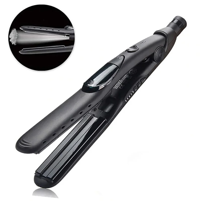 Beste Professionele Keramische Stoom Stijltang Infusie Stoom Flat Iron Vapor Snelle Verwarming Ijzer Spuit Curler Hair Styling Tool