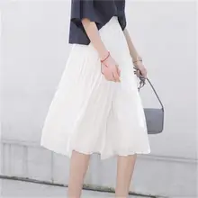 Женские юбки, женские, Панк каваи, Ulzzang, летние, милые, уличные, шифоновые, плиссированные, широкие, повседневные юбки, одежда для женщин