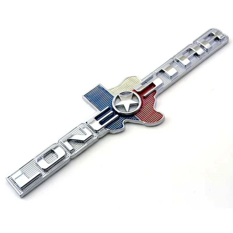 

LONE STAR Texas Edition 3D Car Emblem Rear Boot Trunk Badge Adhesive Sticker for RAM Silverado Escape Trucks