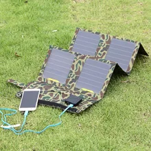 26W Portable Folding Solar Panel Charger Camouflage Folding Solar Charger Outdoor Mobile Power Solar Panels For Cell Phones GPS