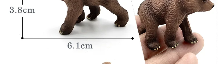 Simulation Baby Elephant Pig Mouse Hippo Chimpanzee Polar bear Rhinoceros cattle leopard Chinchilla cow animal figures model toy