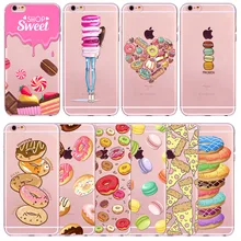 Rainbow Color Food Donuts Macaron font b Phone b font Cases For iphone 7 7plus 6