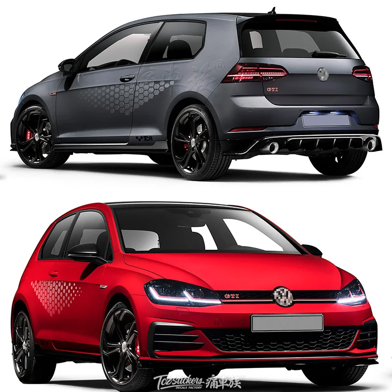 Наклейки для автомобиля Потяните цветок GOLF 7 6 2010 2019 внешний вид модифицированное