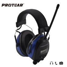 Protear NRR 25dB Электронных Средств Защиты Органов Слуха AM FM Радио Наушники Электронных Съемки Наушник Гарнитуры Ухо Защиты