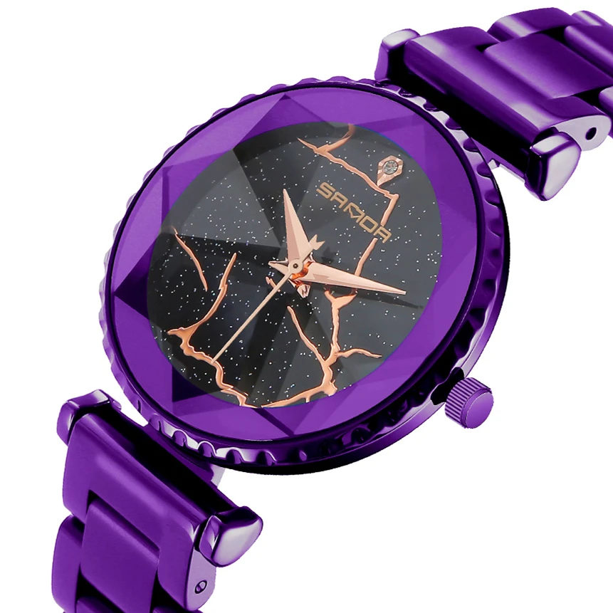 Роскошные женские часы из нержавеющей стали браслет кварцевые наручные часы модные женские часы reloj mujer orologi SDP238