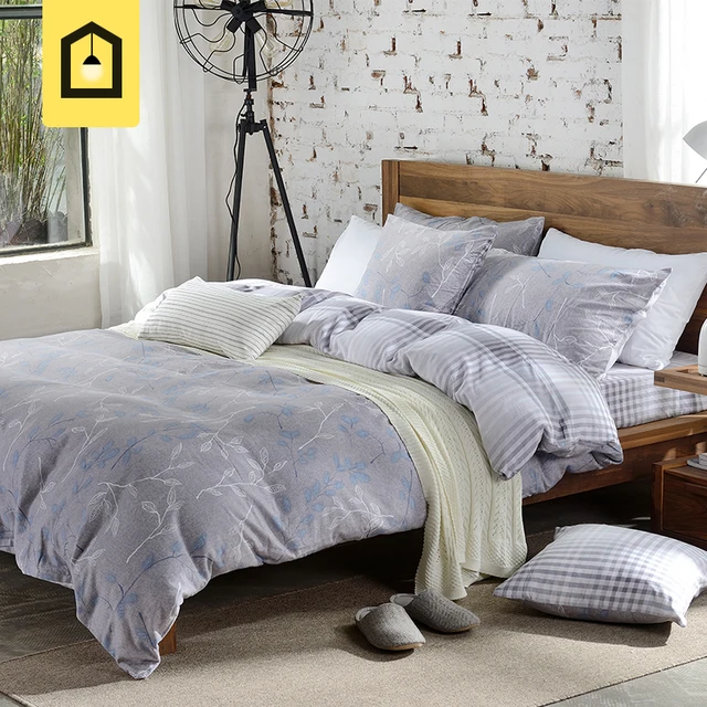 Brand 100 Cotton High Quality Bedding Sets Brief Style Duvet Cover Brand 100 Cotton High Quality Bedding Sets Brief Style Duvet Cover Set Without Comforter Sanding Printed Home Bed 4 Pieces