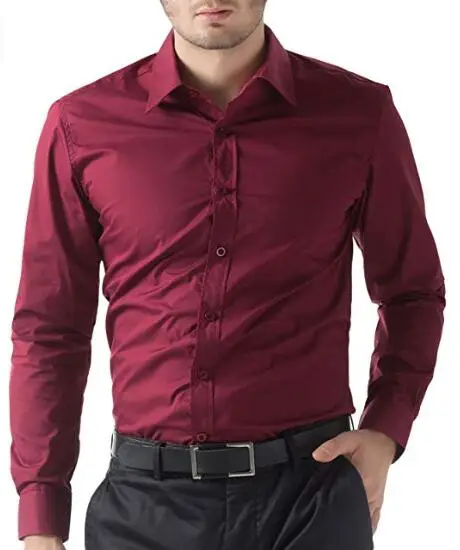 Темно-красный темно-синий для офиса с длинным рукавом диагональные полосы мужские рубашки 5XL Non Iron Мужской легкий уход официальные Топы