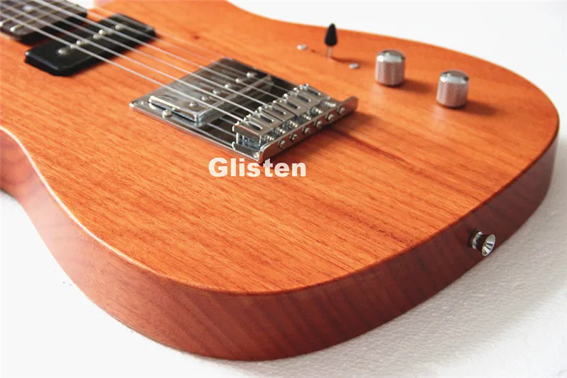 

TL tele light brown electric guitar, string through body, ash wood body