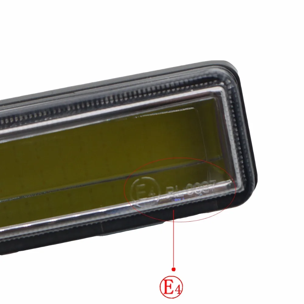 Buy Eonstime 2pcs 15cm COB LED Vehicles Car Daytime Running Light DRL Installation Bracket White Light Lamp 12V 24V Off function E4