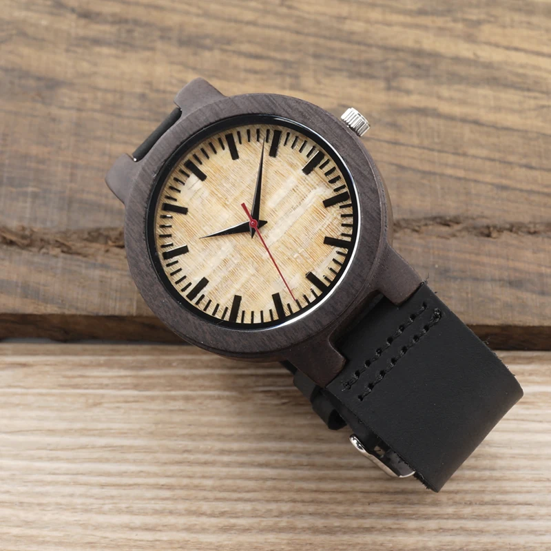 BOBO BIRD C23 Natural Bamboo Ebony Wood Watch Men Quartz Analog Wristwatch For Men Top Brand Luxury Watches In Gift Box BOBO BIRD C23 Natural Bamboo Ebony Wood Watch Men Quartz Analog Wristwatch For Men Top Brand Luxury Watches In Gift Box