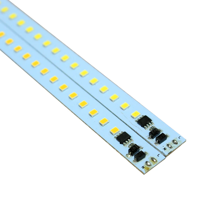 10 unids * 100 cm Super brillante dura luces bar luz AC 220 V 110 V 2835 168 LEDs de aluminio aleación Barra de luz led para el hogar gabinete Cocina