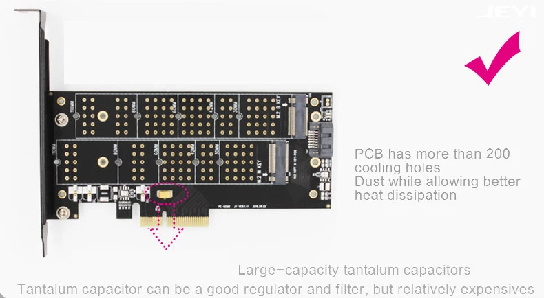 NGFF M.2 SSD NVMe PCIe adapter M2 NGFF SSD NVME M2 PCIe M.2 PCI e adapter m.2(NVMe)+NGFF with fan Aluminum enclosure