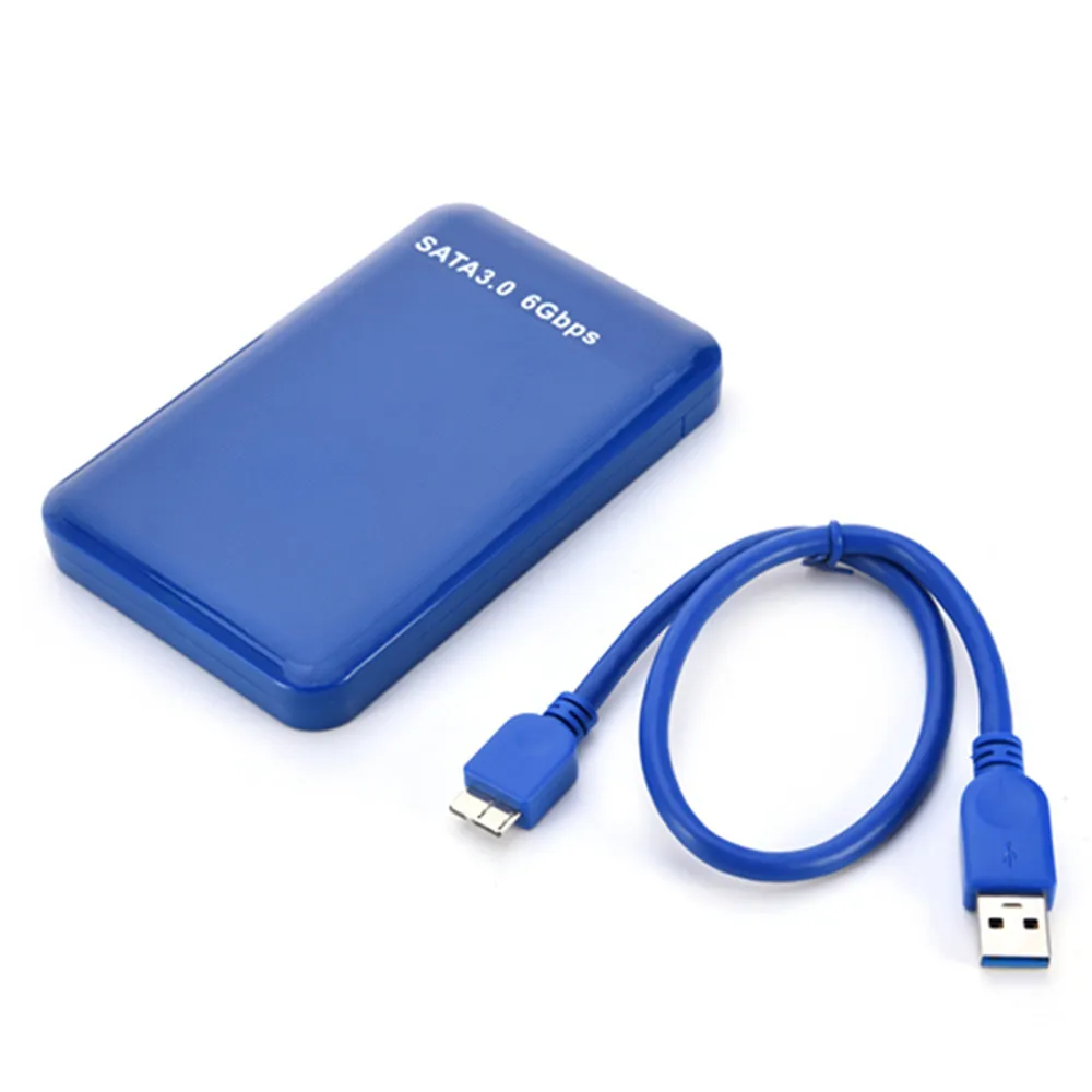 MEMTEQ USB 3,0 SATA 3,0 высокая скорость передачи 6 Гбит/с HDD корпус HDD SSD диск коробка чехол Plug& Play ультра-легкий синий