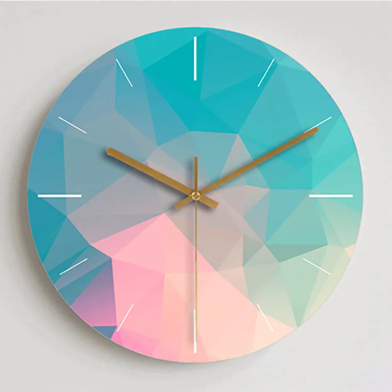 Fresh Plants Wall Clock Modern Design Retro Home Decor Decorations Living Room Wall Clock Digita Wall Watches Home Decor 50Q148 - Color: Style10