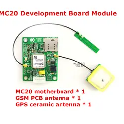 MC20 Совет по развитию Модуль + GSM антенна PCB + GPS керамическая антенна текстовых данных GPS mc20gsmpgprsbd Компасы Совет по развитию