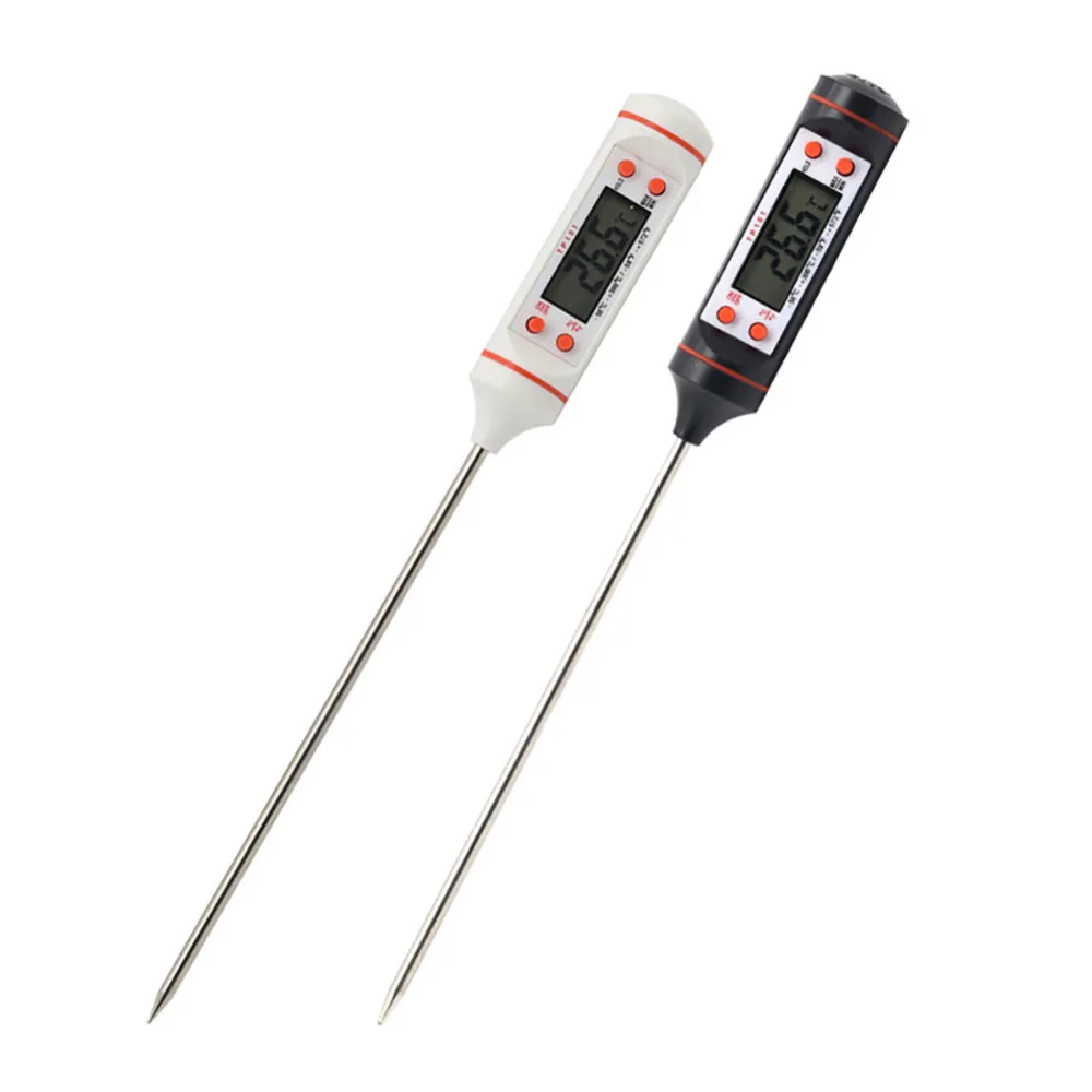 

1PC Electronic Digital Wireless Cooking Thermometer With Probe Kitchen BBQ Meat 304 stainless steel Thermometer Sensor 1.5V