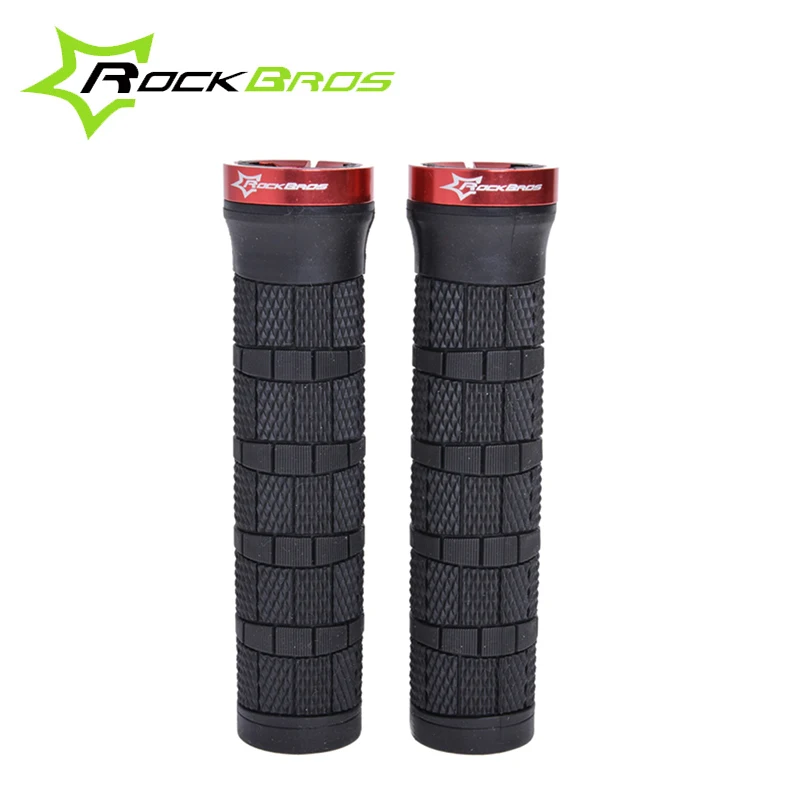 

RockBros MTB Mountain Bike Fixed Gear Lock-on Rubber Grips Cycling Grips Bicycle Handlebar Bike Parts,4 Color