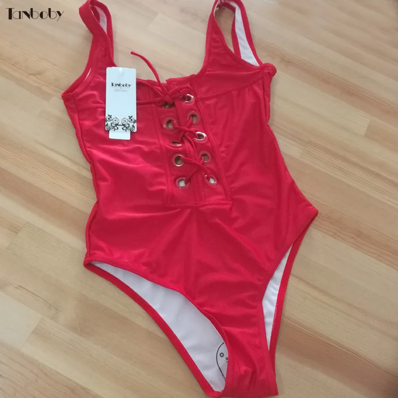 Bathing Suits Women Sexy Bandage One Pieces Swimsuits Monokini High