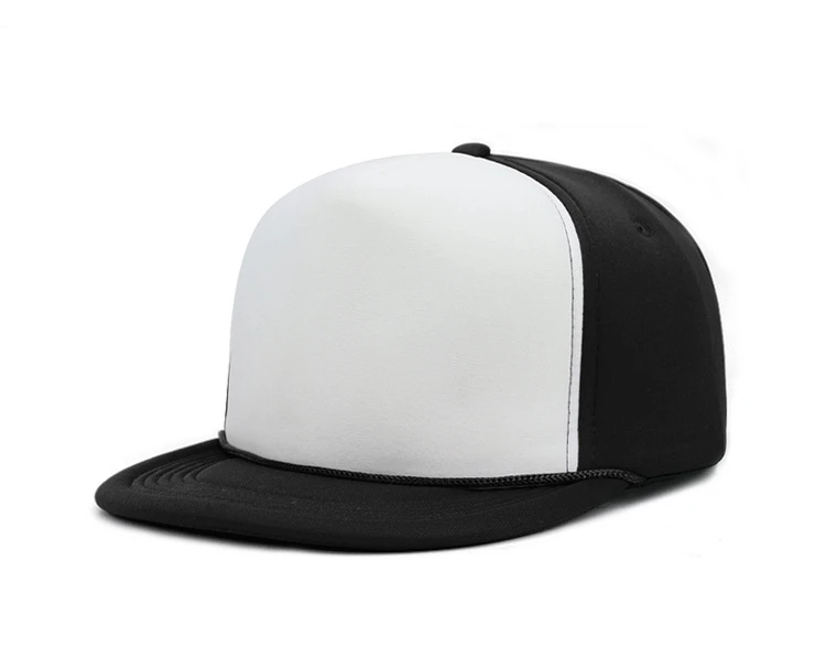 Lanmaocat индивидуальные кепки Bboy с принтом Snapback шляпа с логотипом, рисунком по индивидуальному заказу хип-хоп кепка для мужчин и женщин простой клевый хип-хоп шляпа - Цвет: black white