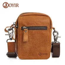 Joyir fashion genuine leather waist bags for men waist bags men high quality leather waist pack men’s waist bag small bags 6335