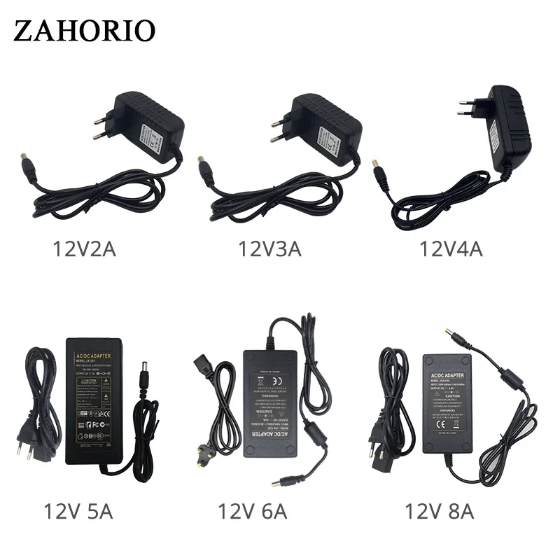 1 x AC 100 V-240 V DC/DC 12V 2A 3A 4A 5A 6A 8A трансформаторы Питание адаптер конвертер Зарядное