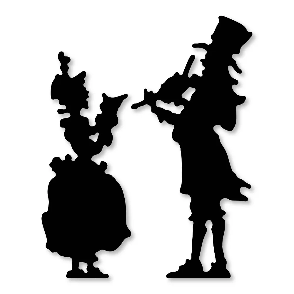 

Dies Scrapbooking Metal Violin player with audience Cutting Dies Craft Embossing Stamps Stencils Paper Card Making Template
