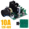 Moteur électrique DC 12V-40V 10A PWM | Contrôleur de vitesse, contrôleur de vitesse, variateur de tension, régulateur avec bouton ► Photo 1/6