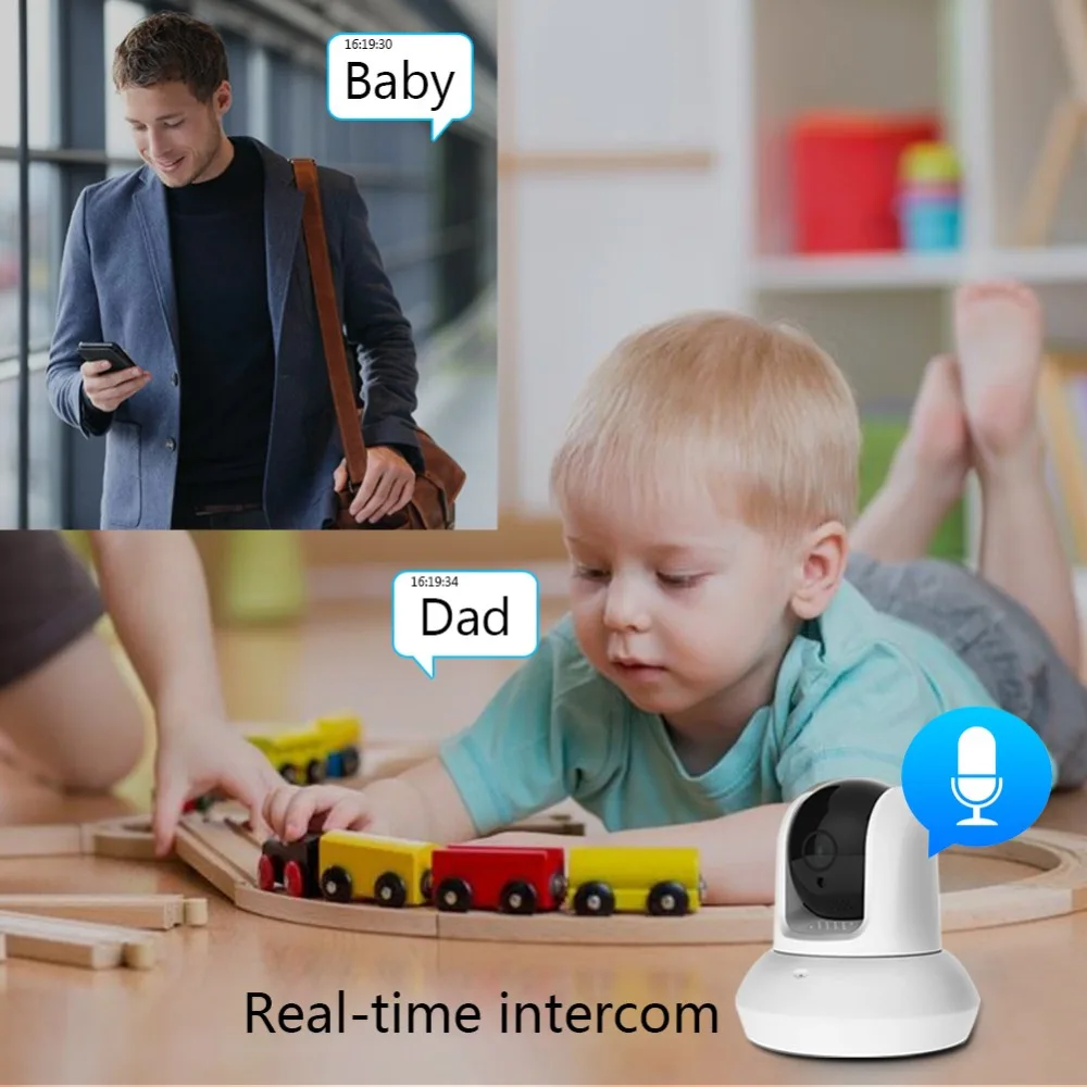 Камера видеонаблюдения Geeklink 1080P HD беспроводная веб камера с микрофоном