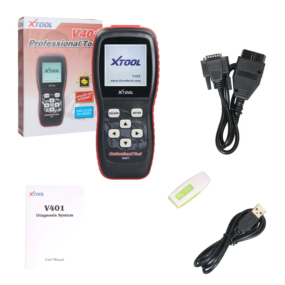 XTOOL V401 считыватель кодов Obd2 Диагностический Инструмент Obd 2 Obdii Автосканер Odb2 Автомобильный сканер для AUDI SEAT SKODA