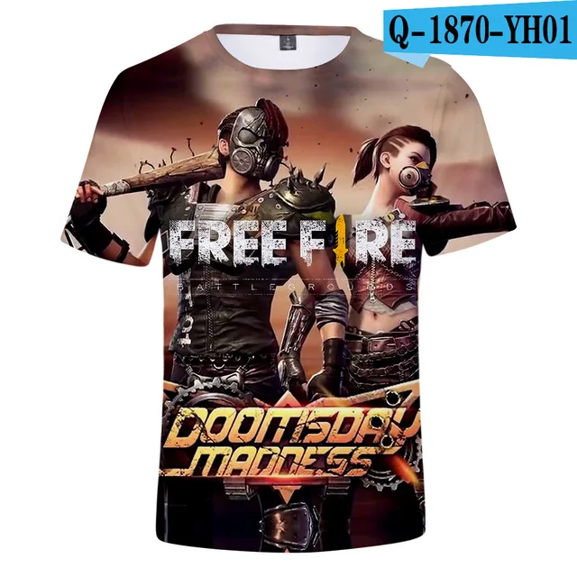 Us 7 37 33 Off Free Fire Shooting Game 3d T Shirt Men Women Kids Summer Tshirt Funny Fashion Tee Shirt Boys Girls Casual Tshirts Sexy
