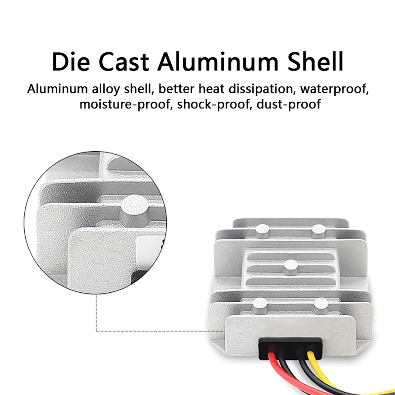 

DC/DC Buck Converter Regulator 24V to 12V 10A 120W Car Monitor Power Supply