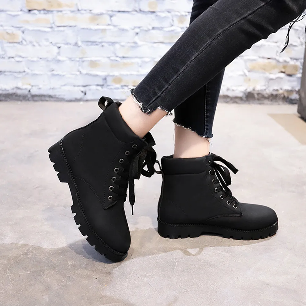 lace up short booties