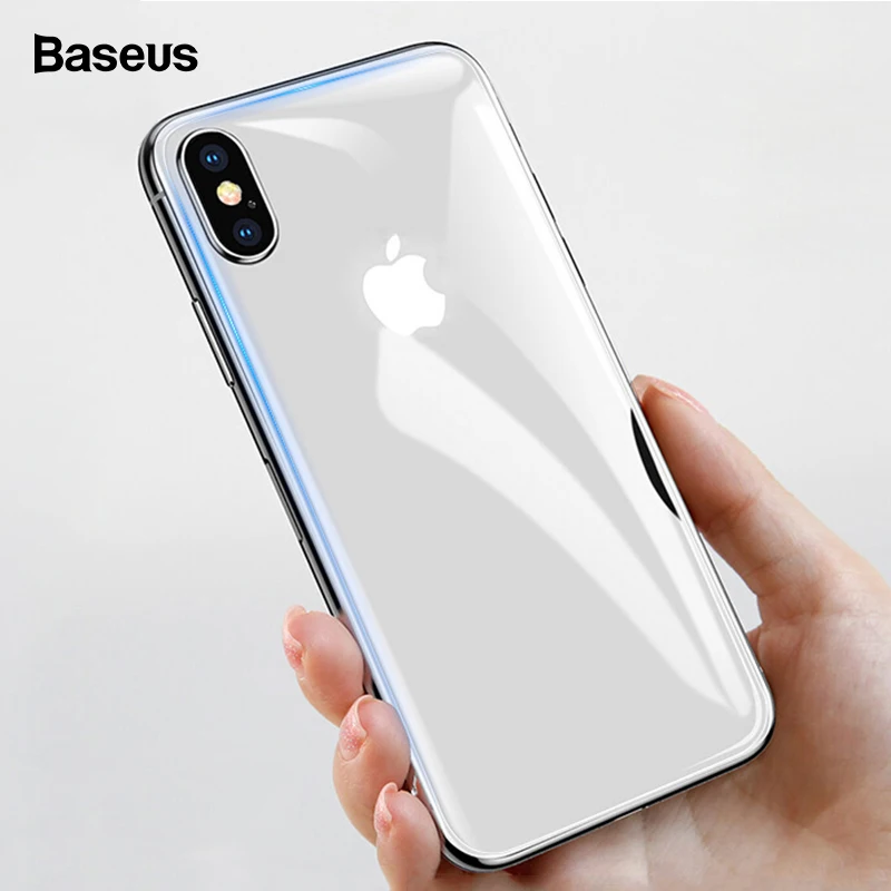 0 : Buy Baseus Transparent Back Screen Protector For iPhone Xs Max Xsmax Tempered ...