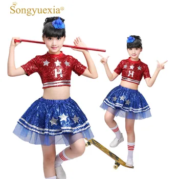 

New Pattern Girl Sir Dance Show Serve Paillette Thick And Disorderly Skirt Skirt Modern Dance Clothing Hip Hop Winter