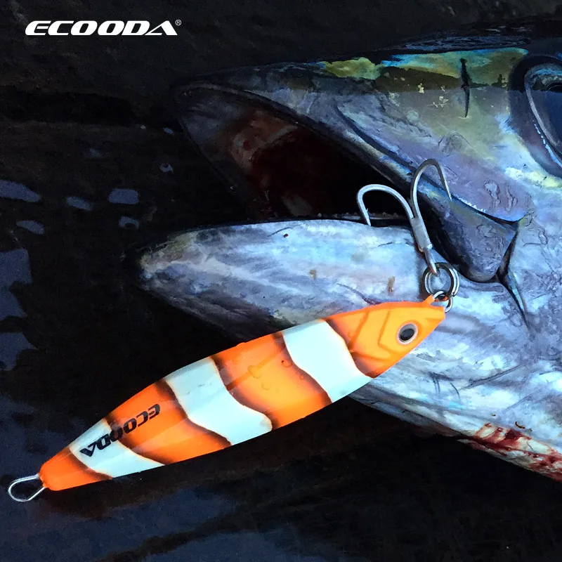 

ECOODA Diamond Eye Wolf Series 80g120g180g250g Lead Metal Sinker jigging lure Deep Sea Glow Artificial Fishing Bait
