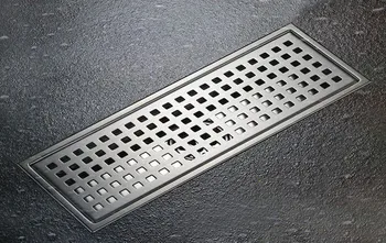

Floor Drain 110*300mm Shower Waste Drainer SUS304 Bathroom Products Drain Colander Stainless Steel Floor Drains DR078