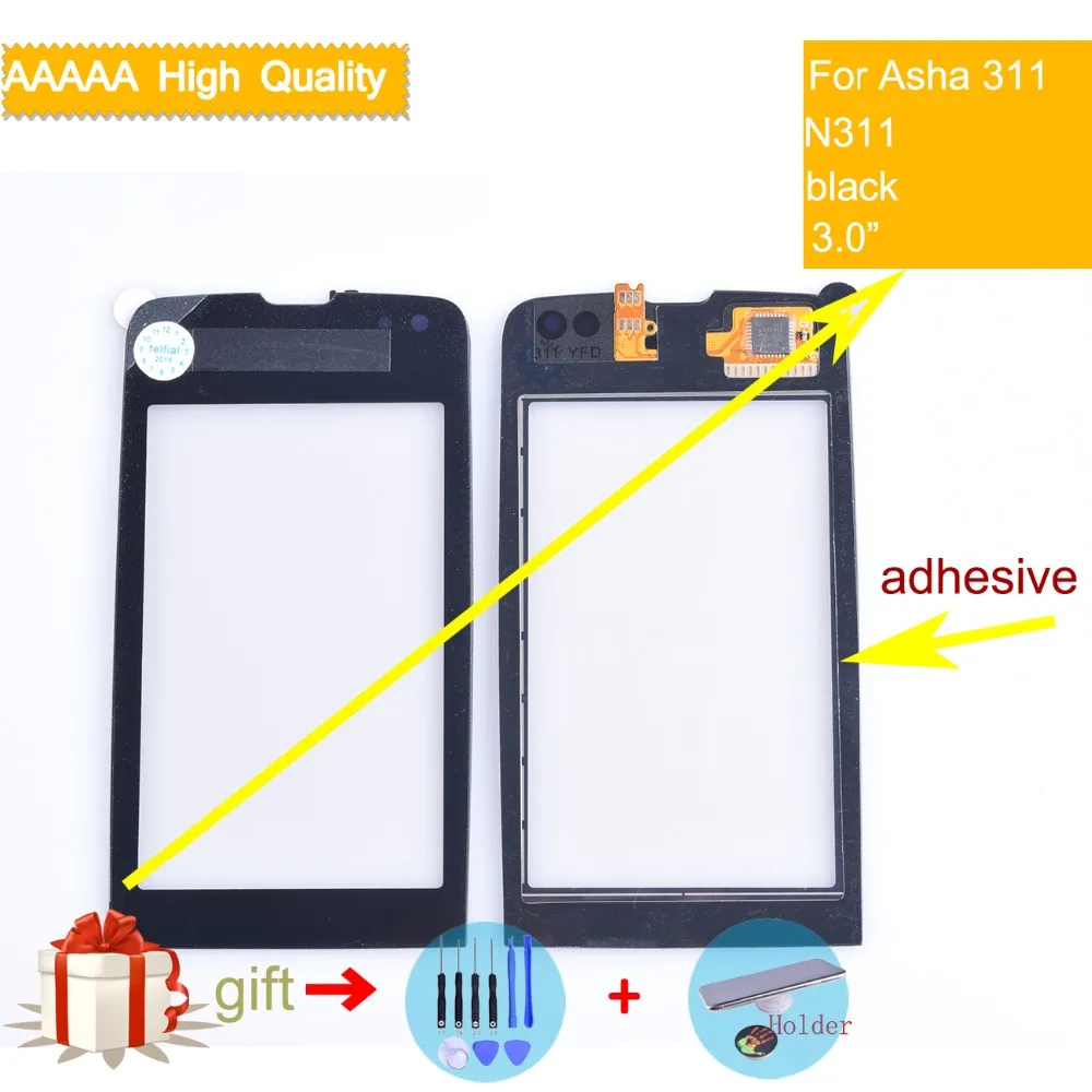 Для Nokia Asha 311 N311 сенсорный экран Сенсорная панель сенсорная дигитайзер Переднее
