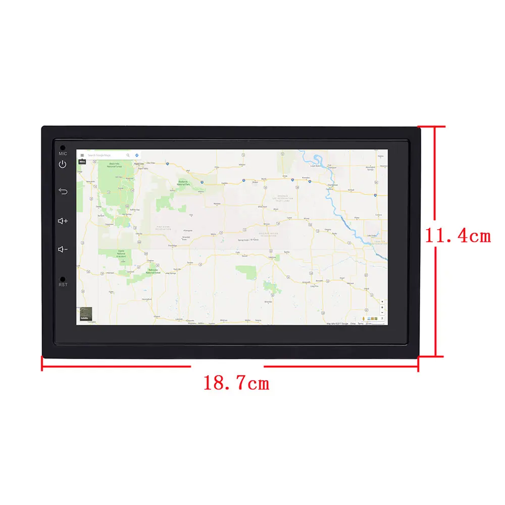 Podofo 2 Din автомобильный радиоприемник Android 7 &quotgps навигация мультимедийный плеер 2din