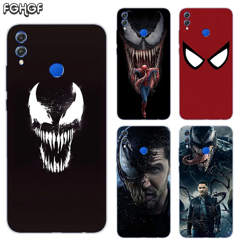 Мягкий с рисунком из ТПУ Корпус чехол для Huawei Honor V20 8X 7 8 9 10 lite 7X 8A V9 Play матовый Fundas