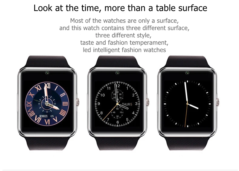 Original Smart Watch GT08 Clock Sim Card Push Message Bluetooth Connectivity For Android IOS apple Phone PK Q18 DZ09 Smartwatch (6)
